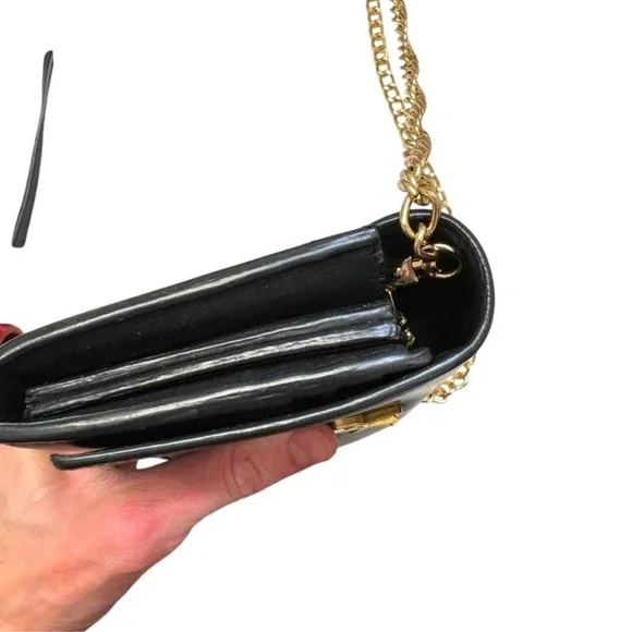 Saint Laurent YSL gold logo clutch bag wallet custom WOC - Picture 8 of 16